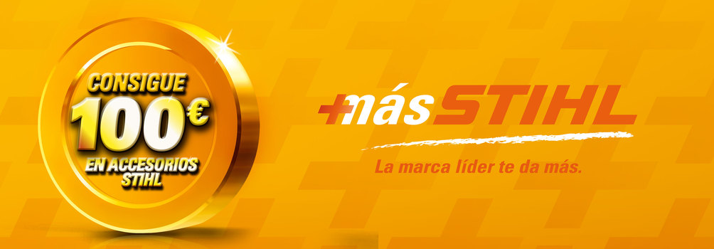 +Más STIHL Cheque regalo de hasta 100 € al comprar una máquina STIHL en nuestro establecimiento
